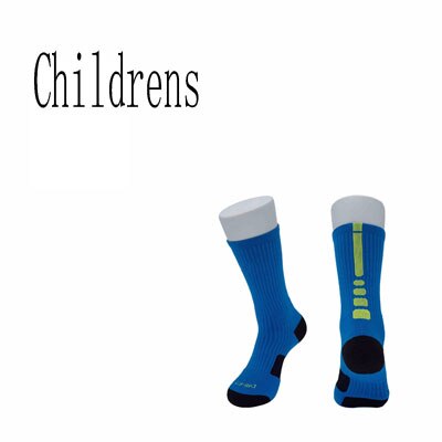 5 Pairs/lot Spring Autumn Teenagers Boys Basketball Socks Cotton Sports Socks Elastic Tube Socks Athletic Sox Heq555: children blue