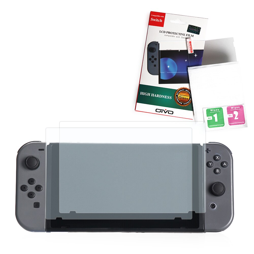 Étui de protection d'écran en verre trempé pour Nintendo Switch protecteur d'écran de jeu Ultra haute définition