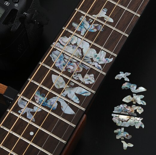 Cross Inlay Decals Fretboard Sticker For Electric Acoustic Guitar Bass Ultra Thin Sticker Guitar Accessories 4 Styles
