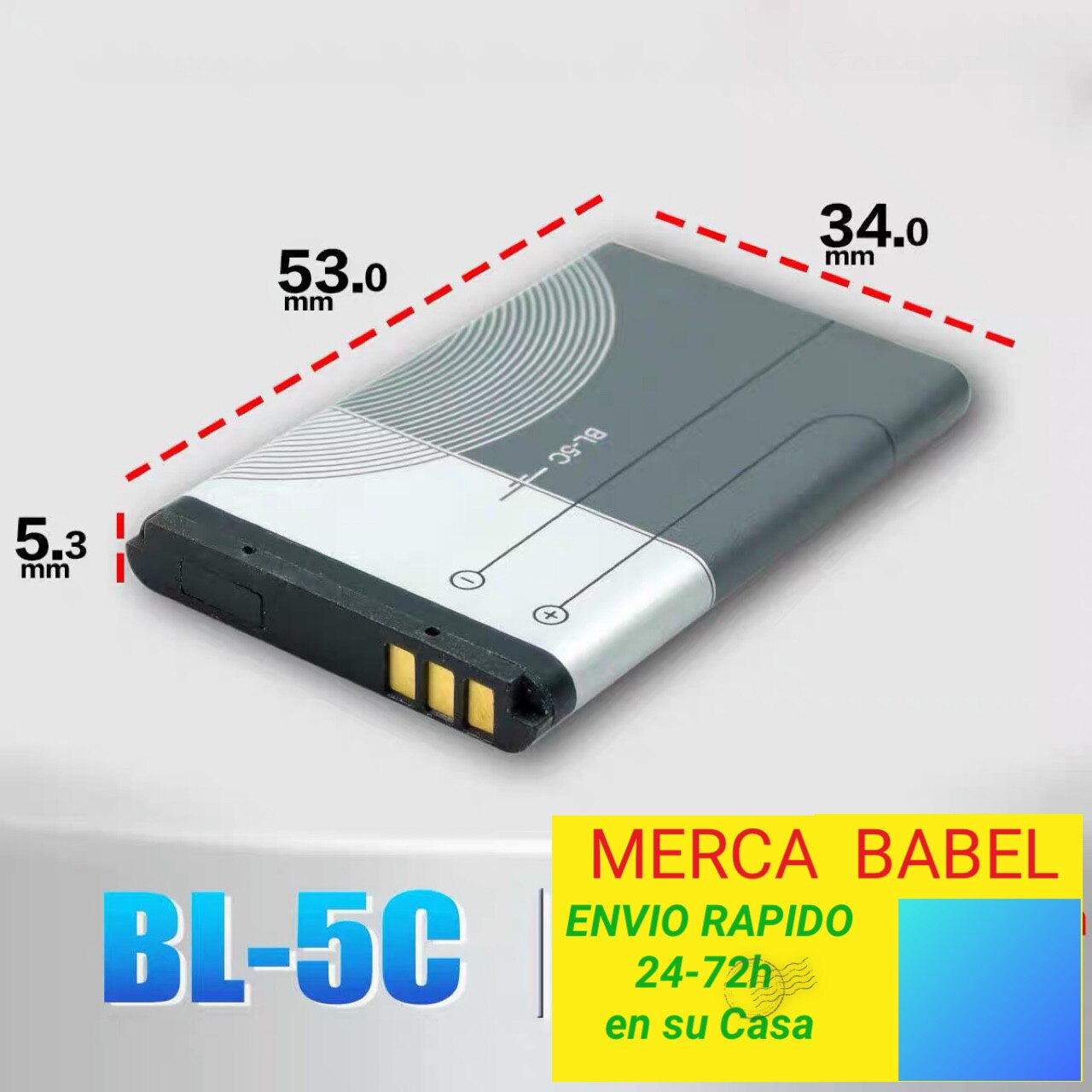 Bateria BL-5C De Capacidad De 1020mah, Carga De Batería De Teléfono Para Nokia BL-5C 3,7 V 3,8 Wh, Batería De Repuesto Para Teléfono Altavoces Radio
