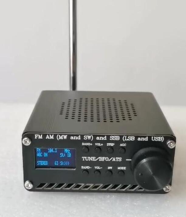 Assembled ATS20 SI4732 All Band Radio Receiver FM AM (MW &amp; SW) SSB (LSB &amp; USB) with lithium battery + Antenna + Speaker + Case