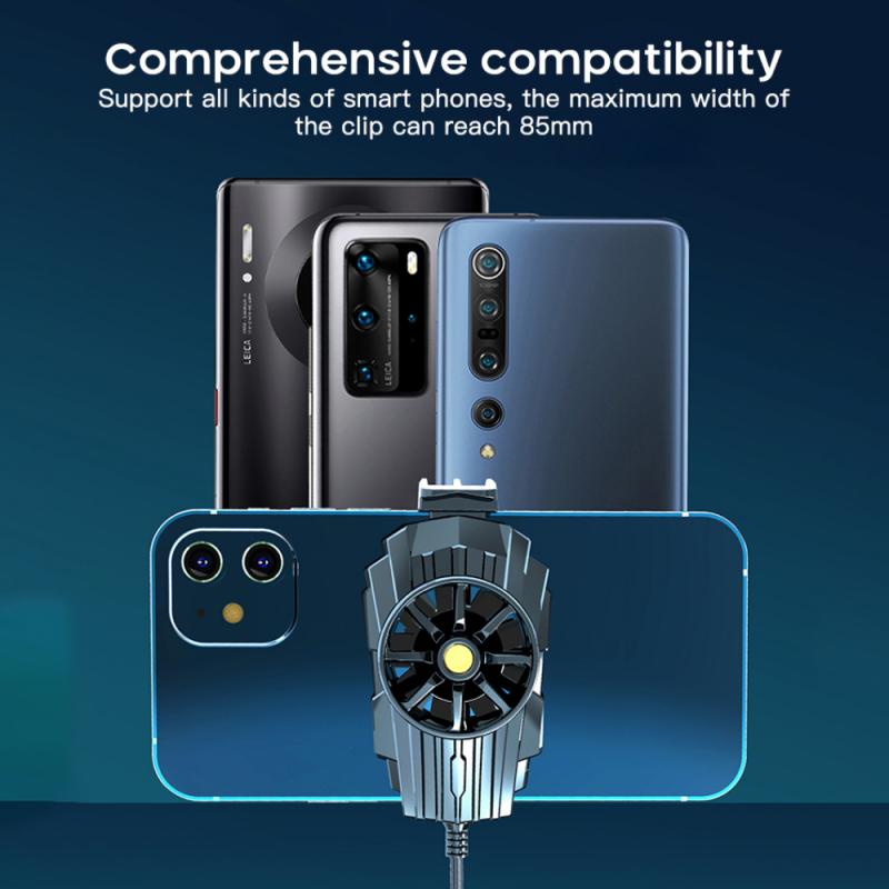 Téléphone portable USB jeu refroidisseur système ventilateur de refroidissement manette support support radiateur pour Iphone Xiaomi Huawei Samsung USB charge