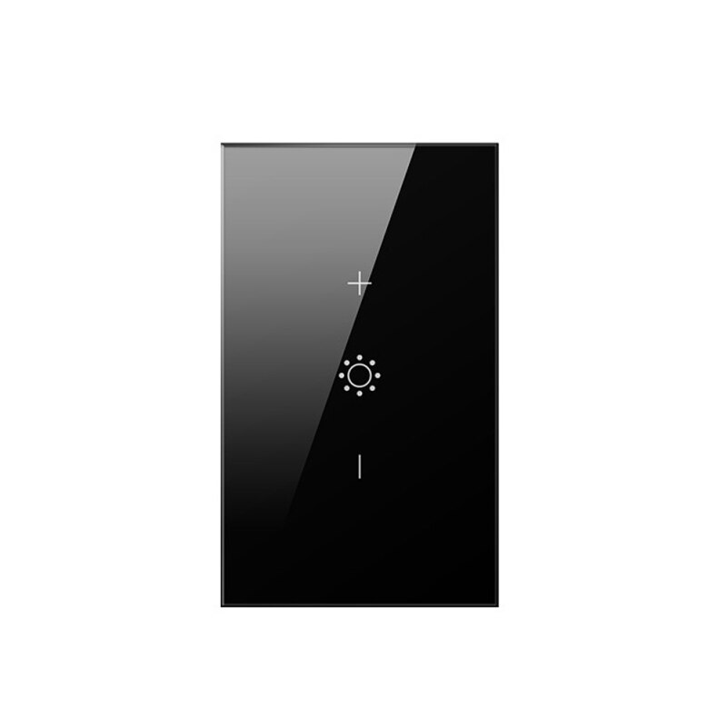 Tuya WiFi Smart Light Touch Switch Dimmer Neutral Wire Required Smart Life APP control Alexa Google Home Compatible 1 Gang EU US: US Black