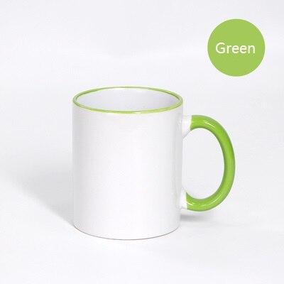 Taza en blanco sin estampado: green