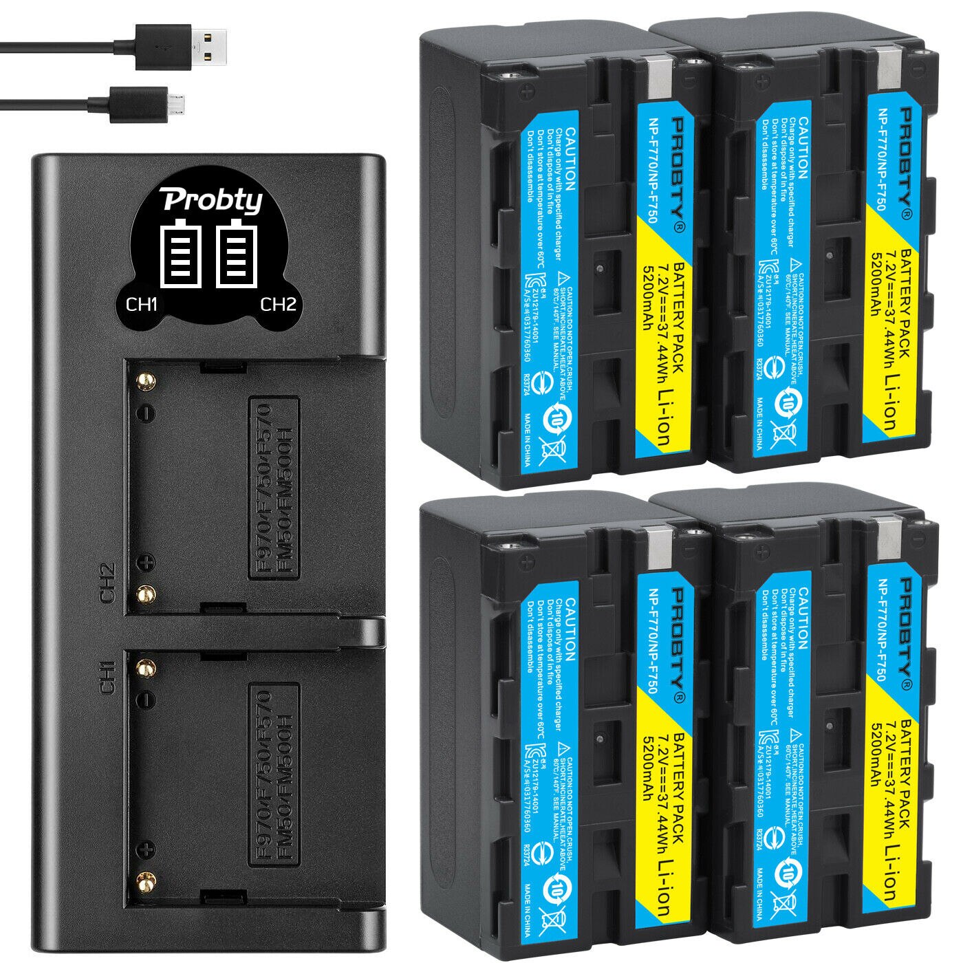 2 kpl 5200 mah np -f770 np-f750 np f770 np f750 npf 770 750 akkua + led -usb -laturi sony np -f550 np-f770 np-f750 f960 f970: lle