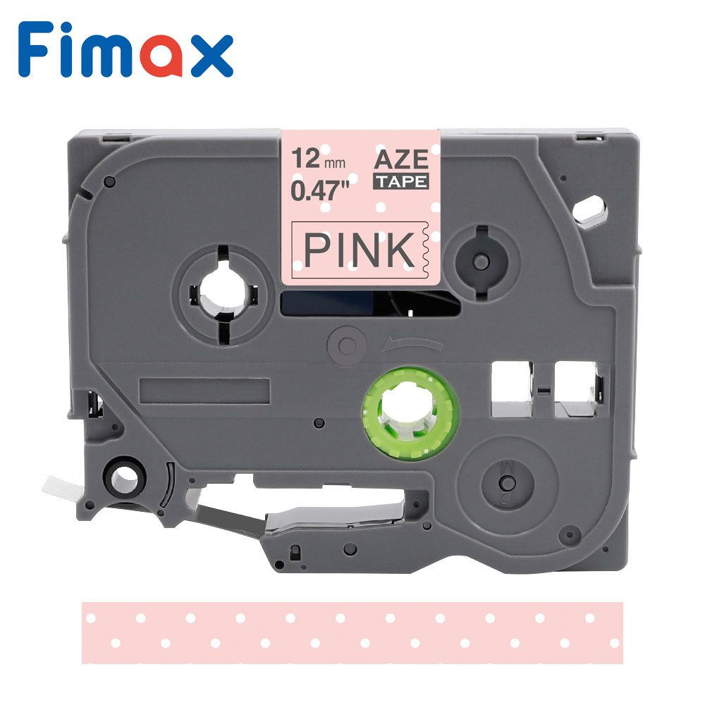 Fimax tze231 Tze-231 tz tape Multicolor Pattern 12mm Compatible for Brother p-touch printer Tz-231 TZ231 for Brother label Maker: Pink PoLAa-Dot