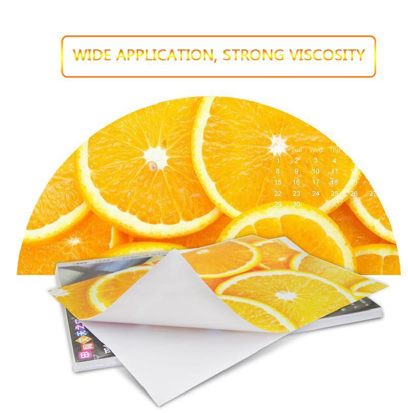 50/100sheets A3 A4 A5 A6 135g 150g High Glossy Self Adhesive Inkjet Printing with Back Glue Photo Sticker Waterproof Photo Paper