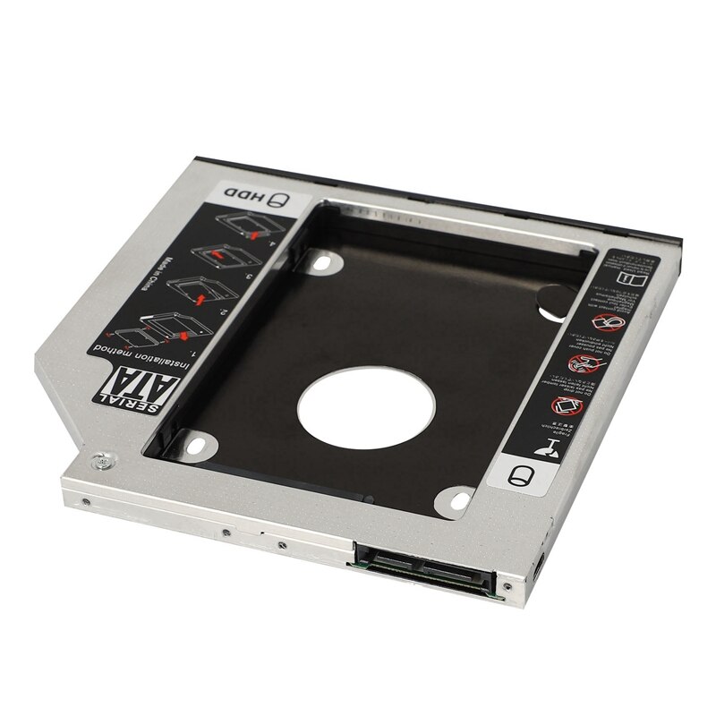 2X Hard Drive Caddy Tray 9.5Mm Universal SATA 2Nd HDD HD SSD Enclosure Hard Drive Caddy Case Tray(For SSD And HDD)