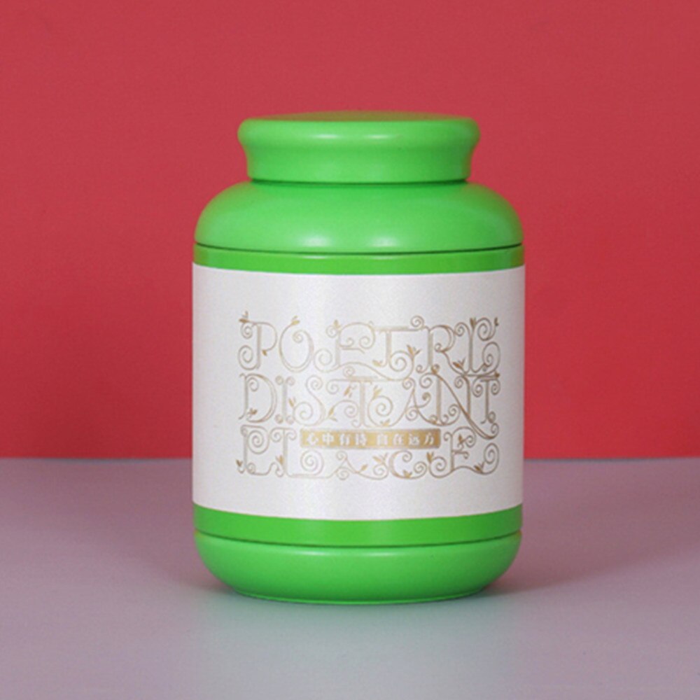 Portable Tinplate Tin tea caddy Tieguanyin sealed storage tank travel Tea Boxes tea tin containers coffee canister Spice jar
