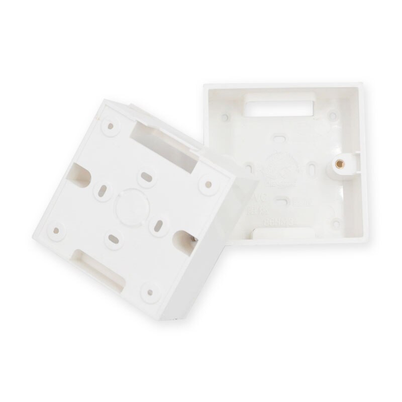 External Mounting Wall Mount Switch Junction Box 86*86*34mm for 86mm*86mm Standard Switches and Sockets Apply