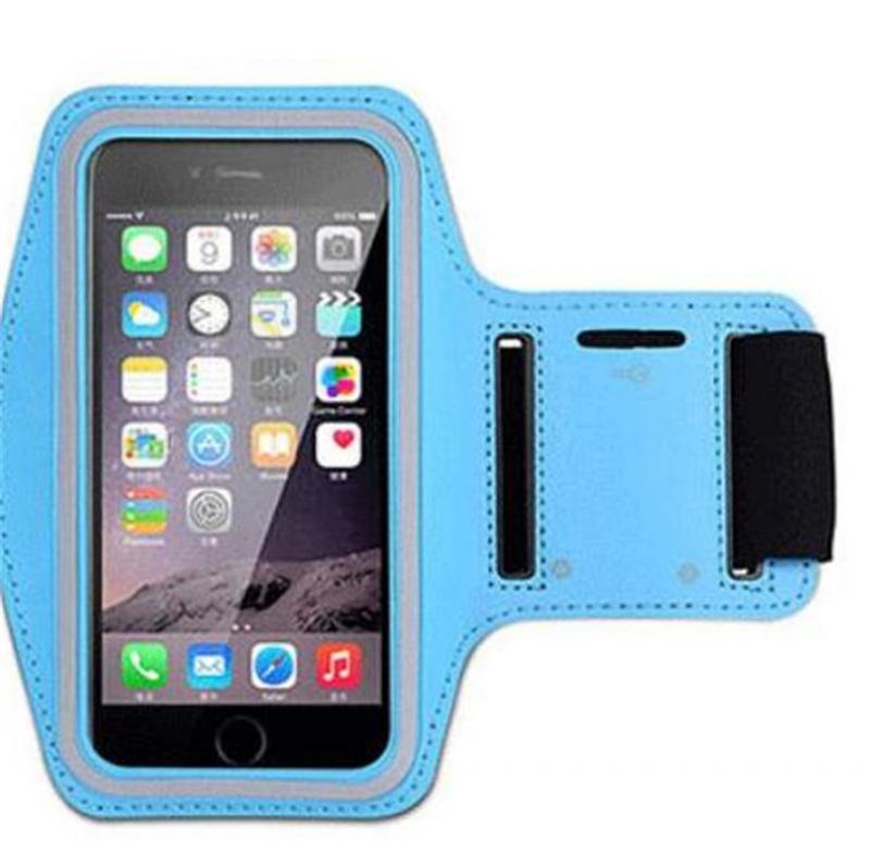 Sport Armband Case 5.5 Inch Telefoon Houder Voor Hand Smartphone Handtassen Sling Running Gym Arm Band Fitness Mult-Kleuren kiezen: DEEP BLUE