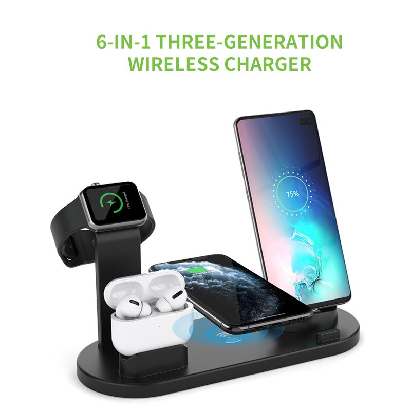 3 in 1 Schnelle Drahtlose Ladegerät Induktion Ladestation für IPhone Huawei Xiaomi Samsung Ladung Dock Bahnhof für Apfel Uhr