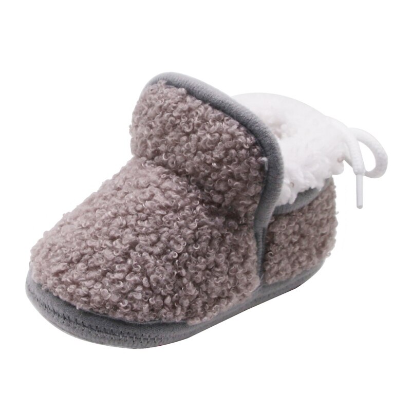 Babysko drenge piger støvler vinter spædbørn varme sko piger baby støvletter stof dreng baby støvler: H / 0-6 måneder