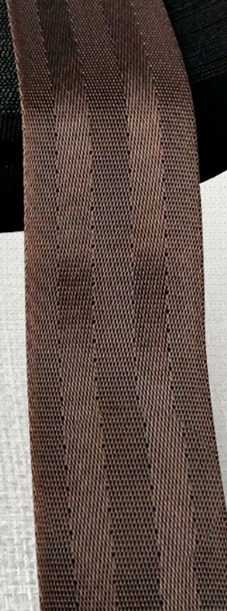 20mm 38mm 50mm nylonbånd sikkerhedssele computer jacquardbånd udendørs rygsæk taske dele sortbrun bånd: Brun 50mm