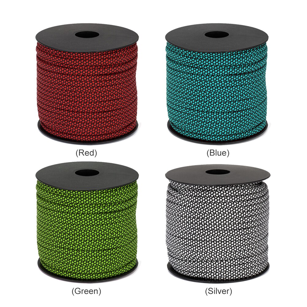 50M/164ft Paracord 7-Strand Parachute Cord Camping Draagbare Outdoor Elements Lanyard Tent Touw Voor Wandelen Camping