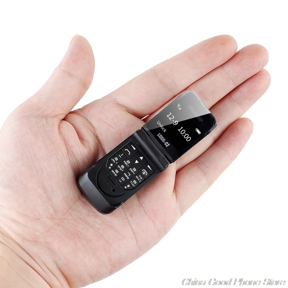 Mini Flip Mobiele Telefoon LONG-CZ J9 0.66 "Kleinste Mobiele Telefoon Draadloze Bluetooth Dialer Fm Magic Voice Handsfree Oortelefoon Voor kids