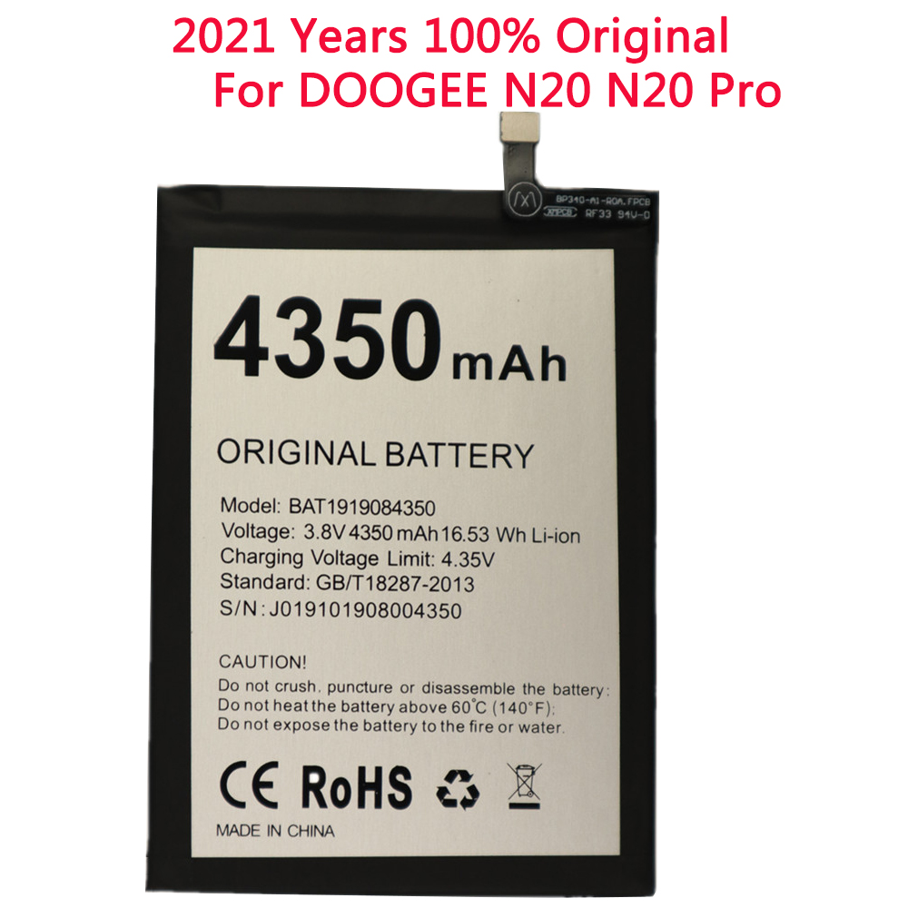 100% Originele Batterij BAT1919084350 4350Mah Voor Doogee N20 N20Pro N20 Pro Mobiele Telefoon Bateria Met Tracking Nummer