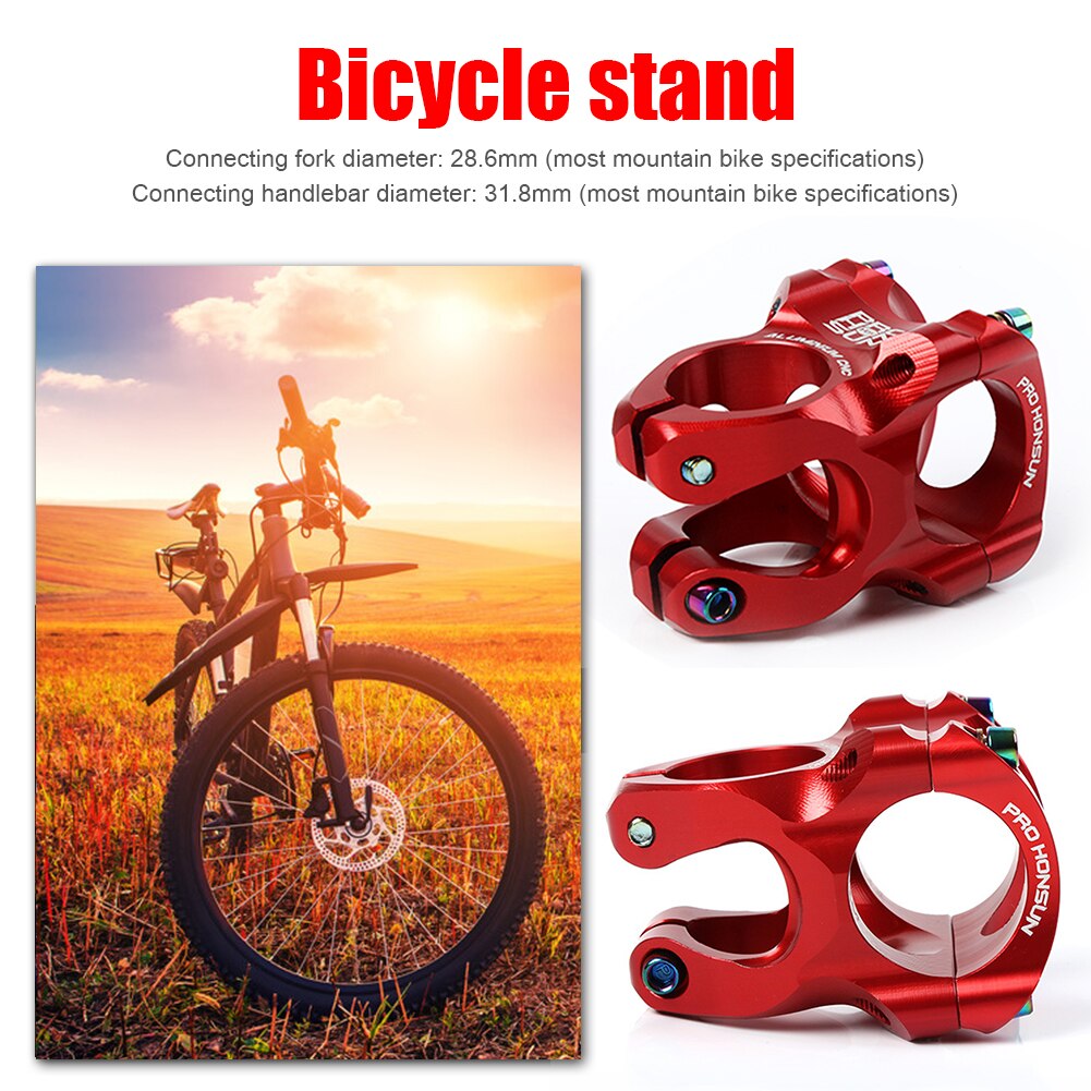 Fiets Stuurpen Riser Aluminium Hoge Sterkte Cnc Gefreesd Ultralight Stuurpen Mtb Mountain Road Stuur