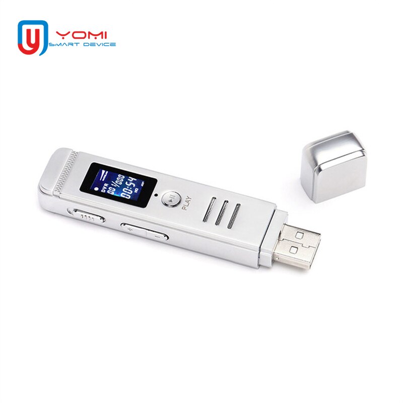 Usb Voice Recorder 8G Draagbare Dictafoon Usb-poort Mini Sound Recorder Pen MP3 Speler U Disk Opname Apparaat Voor vergadering Studie