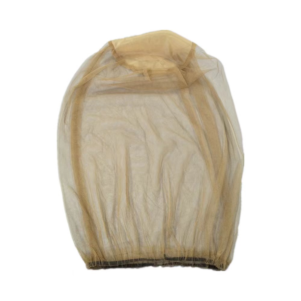 Outdoor Hoofd Gezichtsmasker Hoed Netto Cover Anti-muggenhoes klamboe cap reizen ademend hoofd mesh covers Anti Mosquito Bug: Army Green