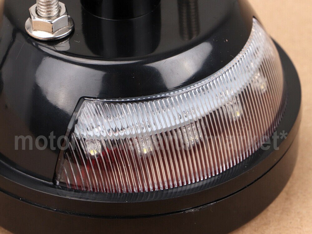 Zwart Rood Motorcycle LED Achterlicht Voor Harley Chopper Bobber Cafe Racer Vintage Achter Stop Lamp Remlicht
