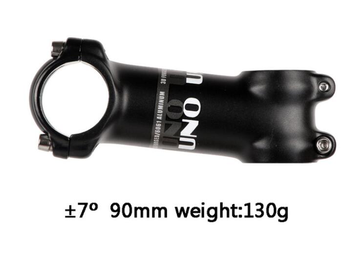 UNO Bike Stem Ultralight Mountain MTB Bicycle Stems Alloy Aluminum Stem 60/70/80/90/100/110/120/130mm: 7 degrees 90mm