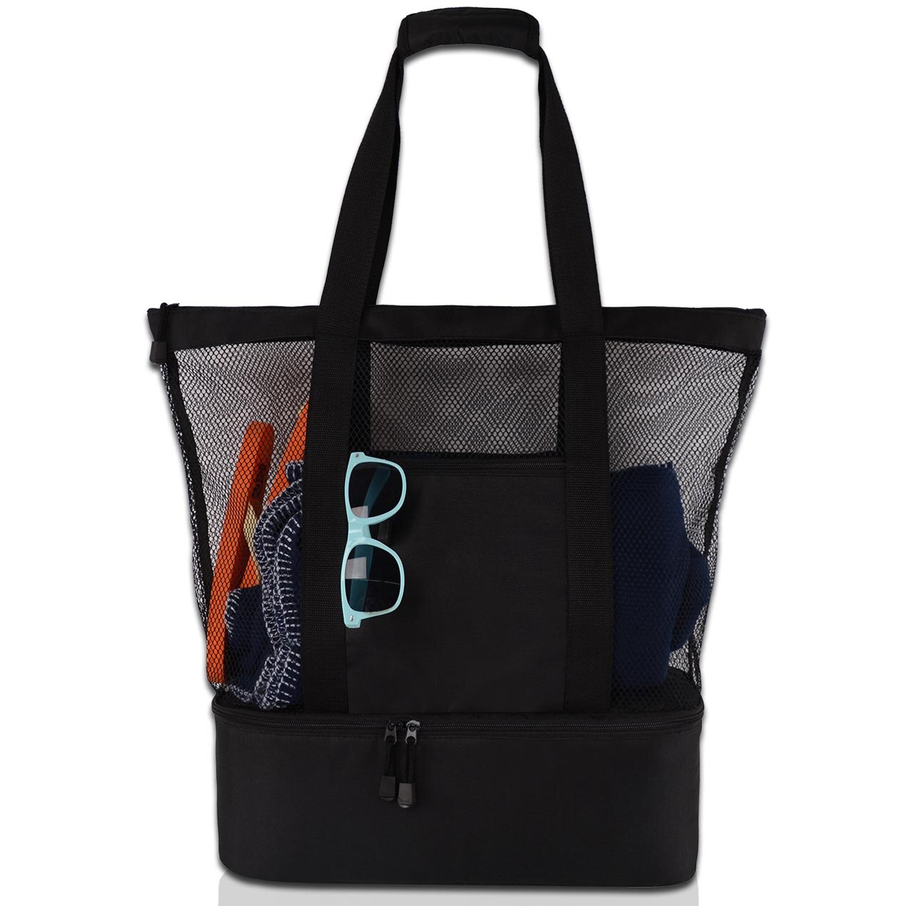 Bolsa de natación para mujer y niña, bolsa de arena para juegos de playa, bolso de hombro para entrenamiento físico, Gadget para zapatos, soporte para toalla, bolsillo