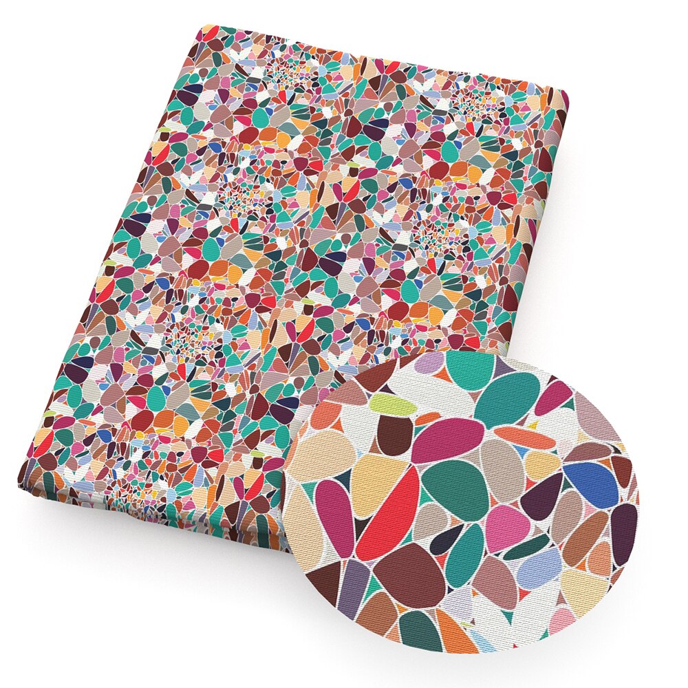 50*145cm géométrique imprimé 100% coton tissu Patchwork pour tissu enfants maison Textile pour couture poupée robe rideau, 1Yc11059