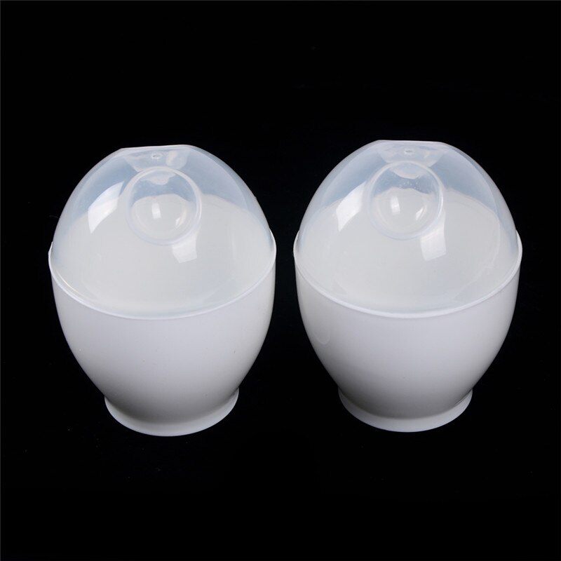 2Pcs Magnetron Ei Koken Cup Heathy Eierkoker Eierkoker Kom Eenvoudige Reiniging Stroper Gestoomde Ei Tool Keuken Accessorry