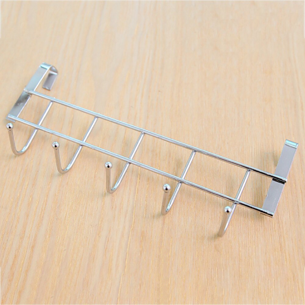 Metallplätering 5 krokar klädkrokar dörr badrum kök sovrum handdukshängare hängslinga arrangör  #25