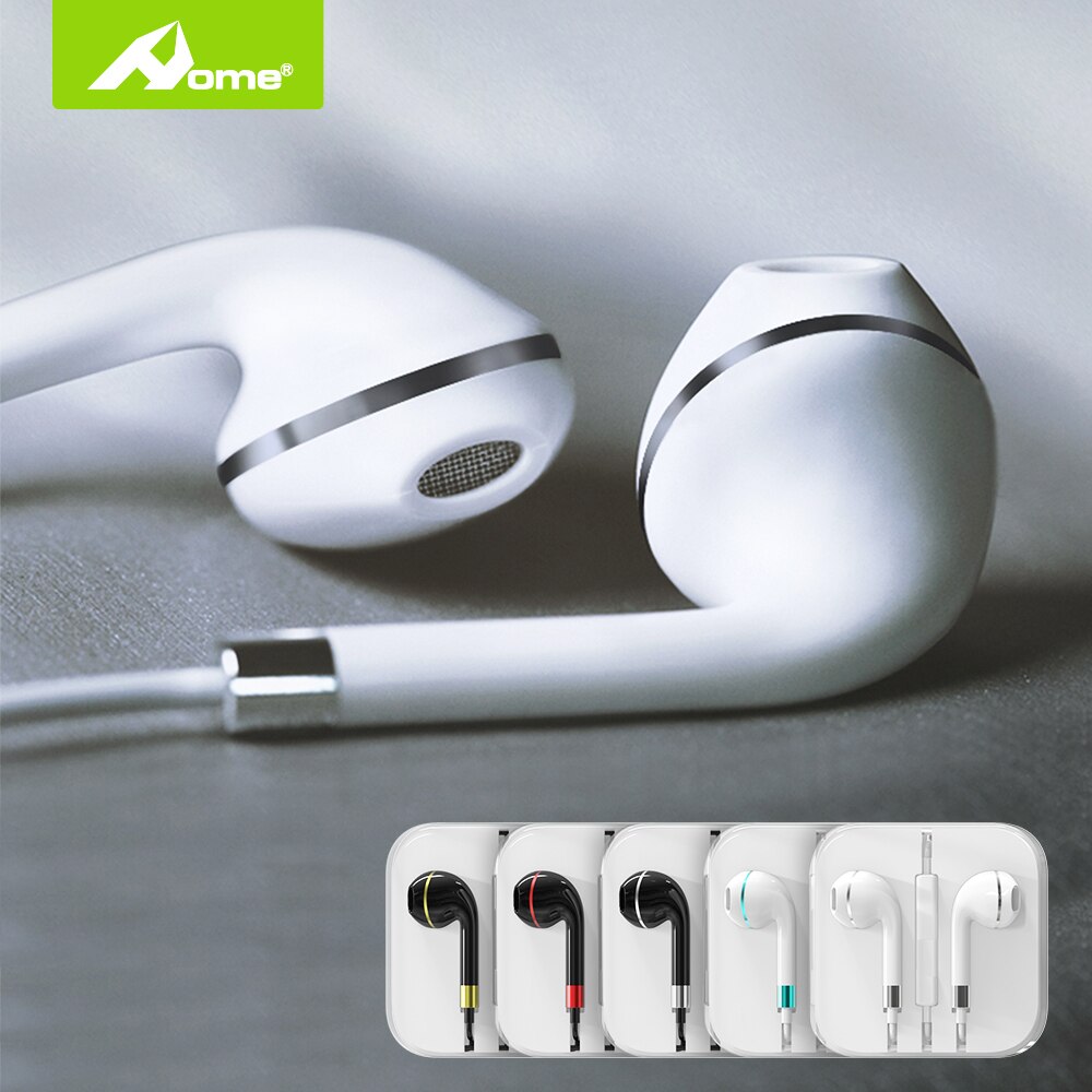 Auriculares intrauditivos con cable y conector de 3,5mm, cascos estéreo con cancelación de ruido y Control de volumen de auriculares para teléfono móvil