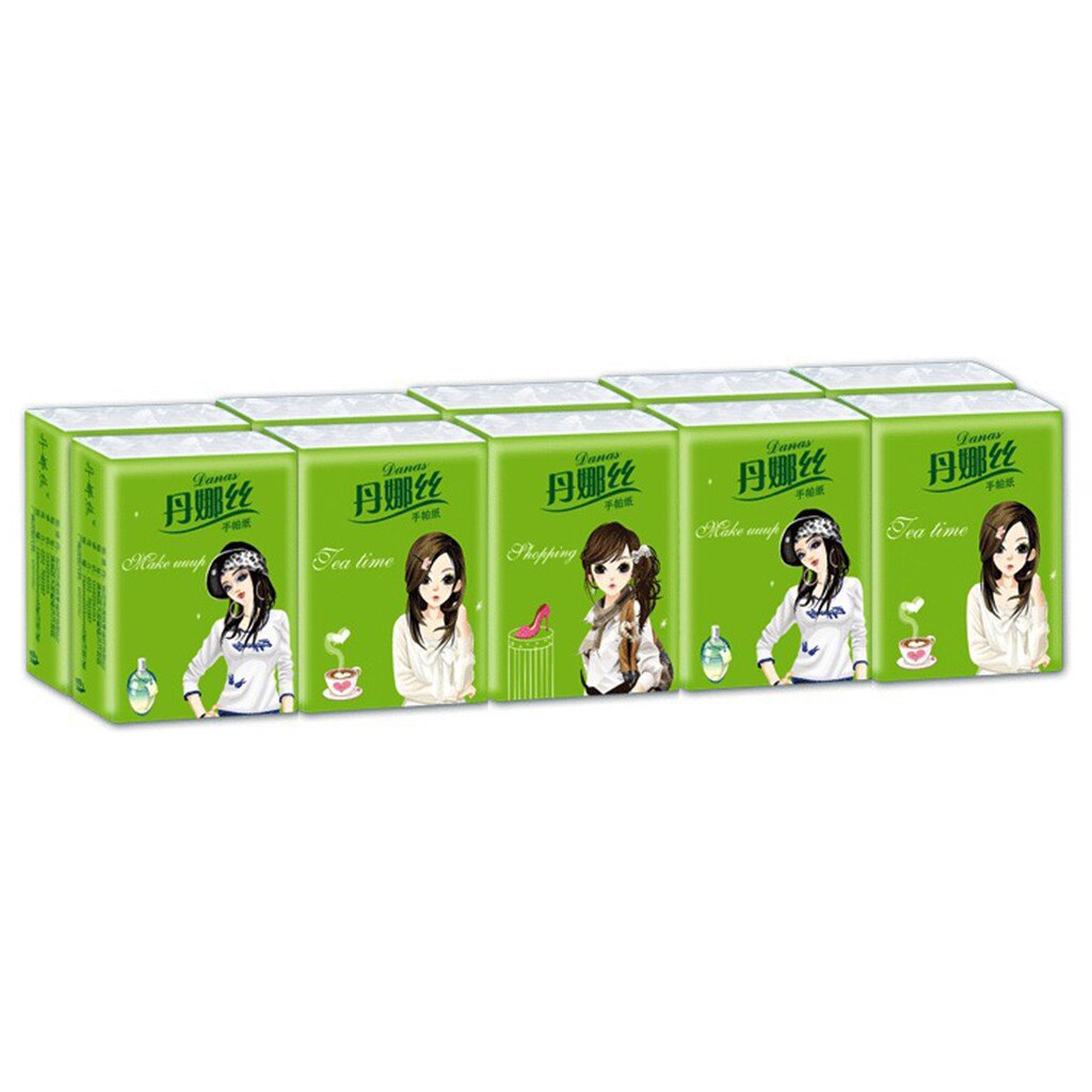 Handkerchief paper packet 60 packs of tissue paper napkins small package portable portable toilet paper facial tissue paper