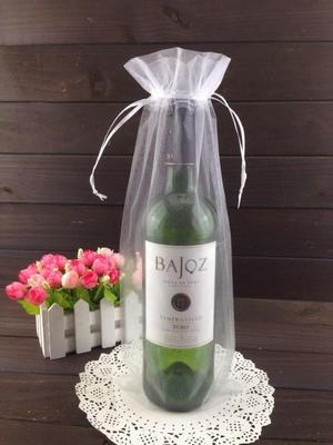 50 Stuks 15X37Cm Goud Koord Organza Wijn Zak Voor Wedding Party Xmas Champagne Fles Houder Zakjes: 06
