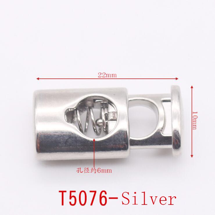 Alloy Flat Side Cord Stopper Press Lock Rope Ends Lid 2 Holes Drawstring Toggles Clip For Clothes Apparel Shoelace Accessories: Antique Silver