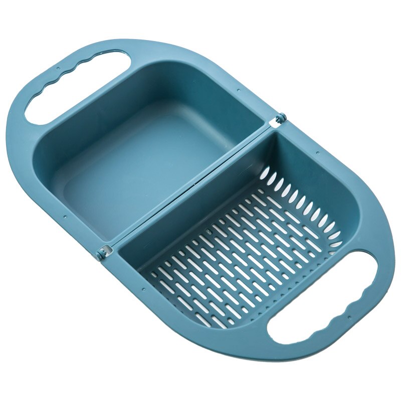 1pc 2 opvouwbare afvoermand gootsteen afwas fruit- en groentemand plastic keukenwasbak