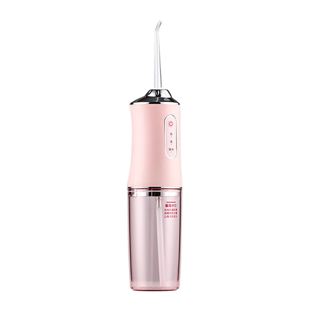 Elektrische Tanden Cleaner Tanden Bleken Watercordless Tandheelkundige Monddouche Oplaadbare Tanden Cleaner Voor Home Reizen Wit: pink