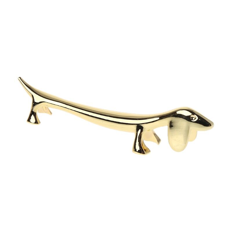 Zinc Alloy Lovely Dog Chopsticks Stand Rack Spoon Fork Knife Rest Storage Holder Decoration: Gold