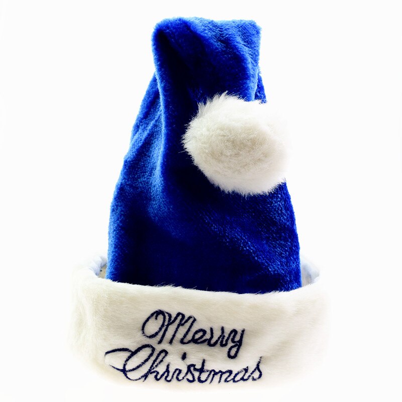 Sombreros de Navidad de Papá Noel para adultos y niños, gorros de árbol de Navidad, rojo azul a rayas, decoración de navidad, de Año ,