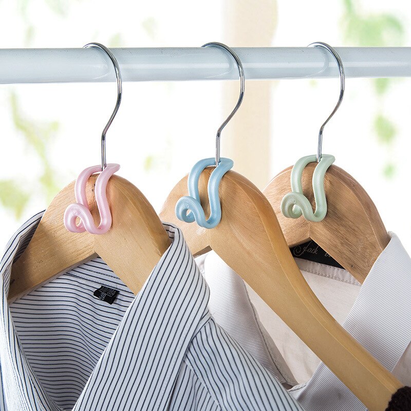 Mini Antislip Kast Mok Plank Thuis Kleding Opslag Hanger Holder Organizer Haak Set Ruimtebesparend Magic Kleding Kast tool