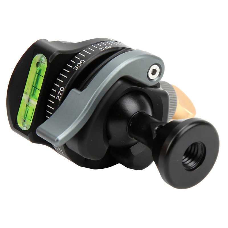 Panoramic Inverted Ball Head 360 Degree Rotatable Tripod Head 10KG Bearing Capacity Spherical Ball Head for DSLR SLR Camera