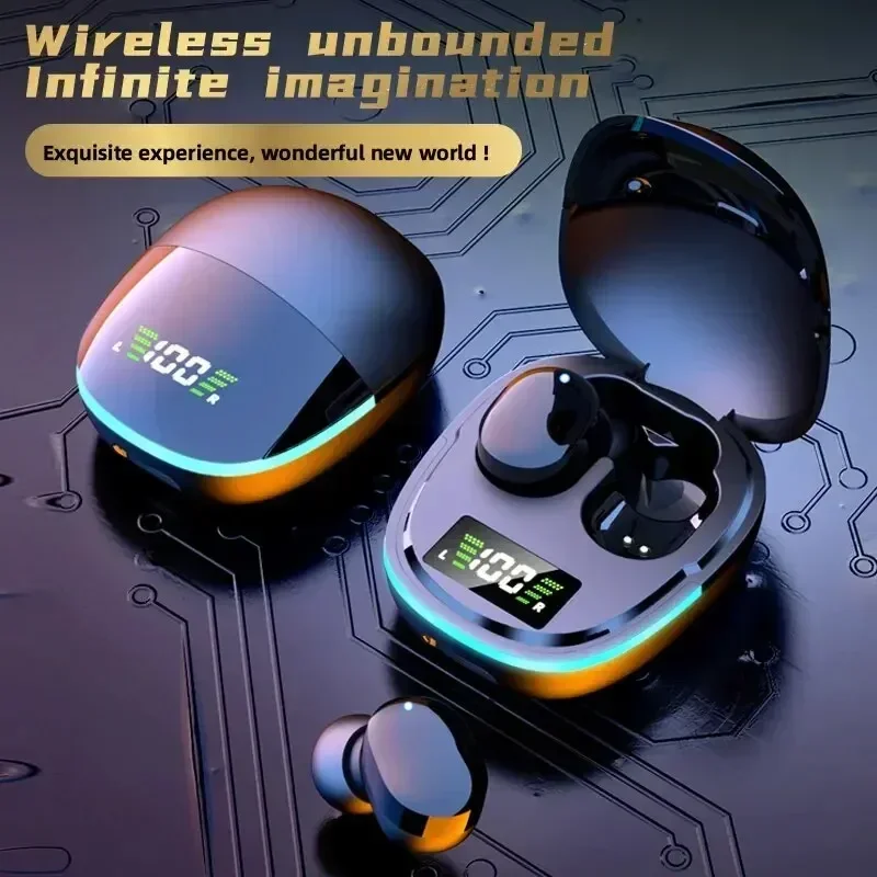 G9S Wireless TWS Headphones LED Display Earbuds Fone Bluetooth 5.1 Headset Noise Reduction Touch Control Earphones with Mic