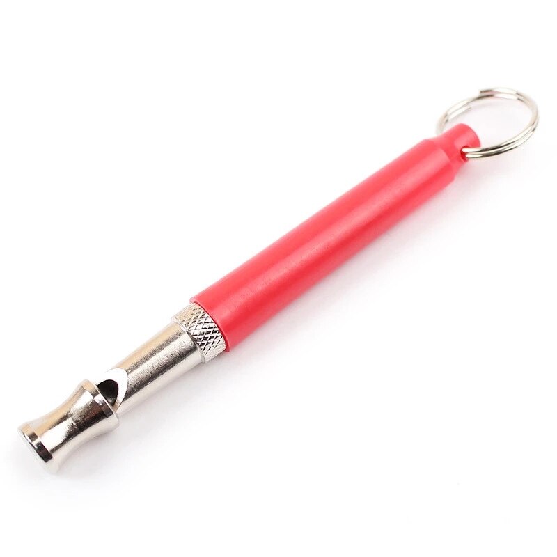 Flauta ultrasónica para perros, suministros de Entrenamiento de mascotas, silbato con acollador ajustable para perros, adiestramiento de gatos: Rojo