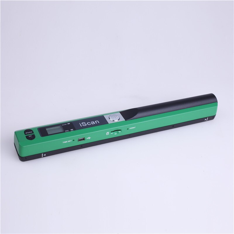 Portable Scanner HD High Speed Color A4 Document Photo Handheld Scanner Mini Pocket Color Scanner , A4 HD Scanner ISCAN 01: green