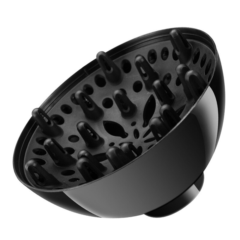 Professionele Haar Diffuser Hair Styling Curl Droger Diffuser Universal Kappers Blower Styling Salon Krullend Tool Accessoires: Black