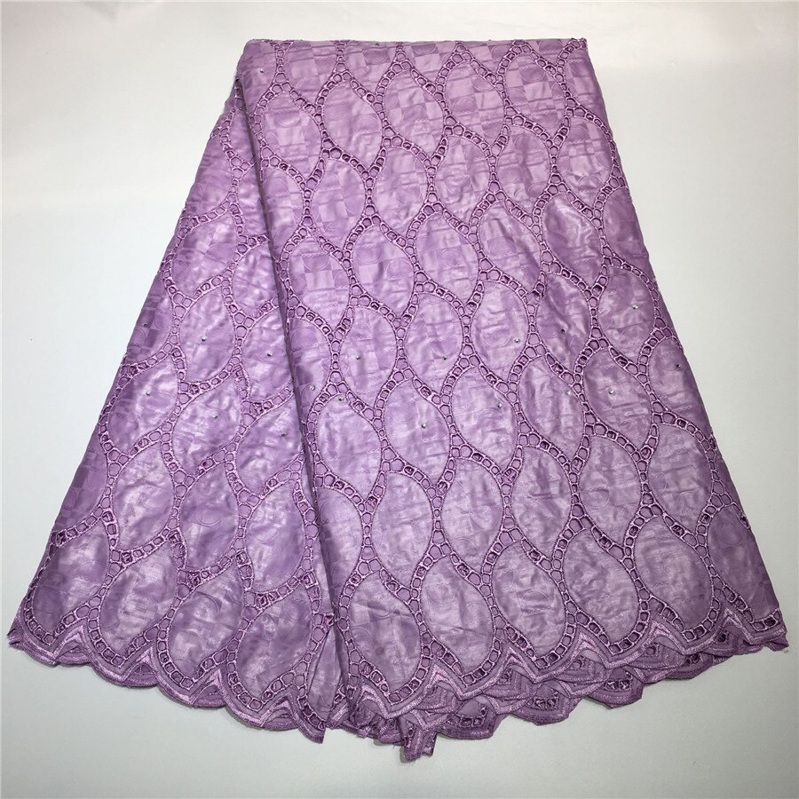African Bazin Riche Fabric Guinea Brocade Bazin Brode Lace Fabric Embroidery Swiss voile Lace Fabric 5Yards: 3