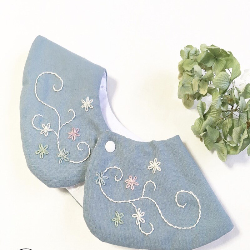 neue Infant Baby Jungen Mädchen Baumwolle Runde Lätzchen Sommer Abendessen Schell Bandana Spucktücher Für Kinder Fütterung Pflege: Blau
