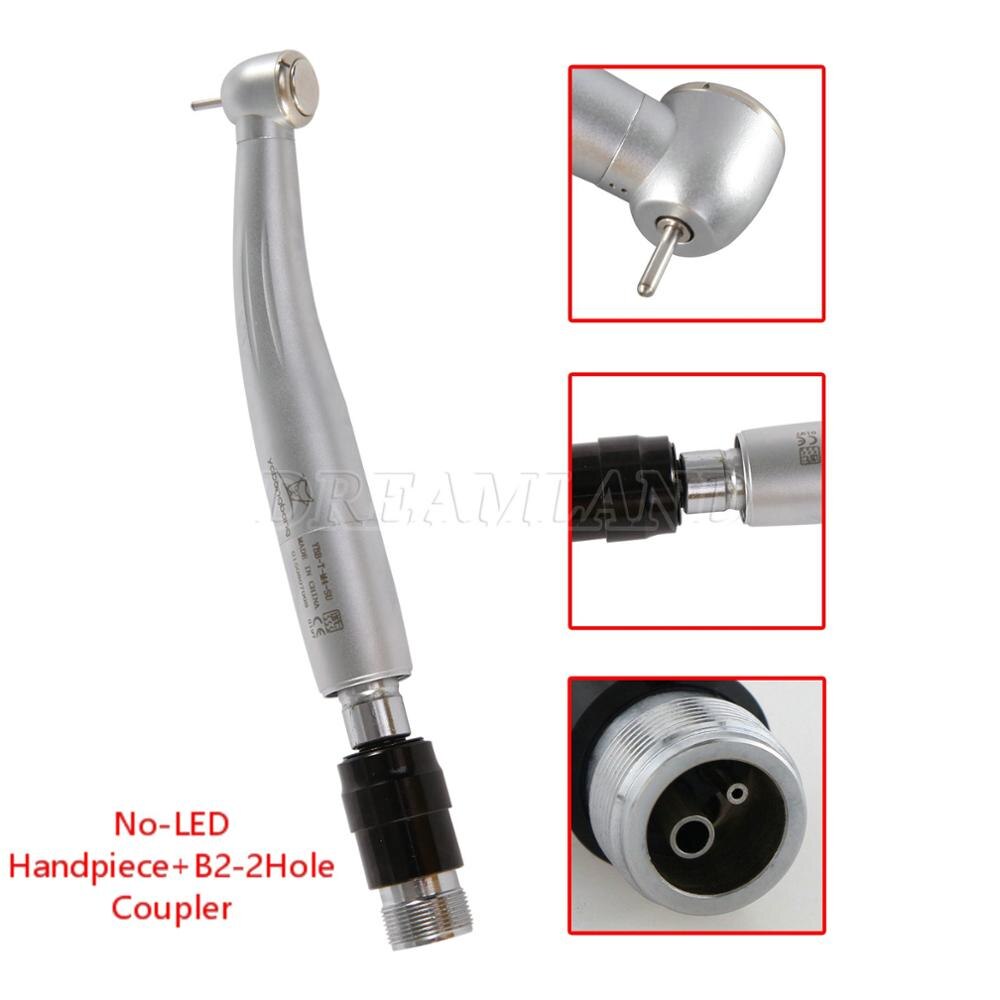 NSK Style Dental High Speed Big Head LED E-Generator /Non-LED Handpiece & Quick Coupler 4 Hole CHINA: No LED 2H Coupler