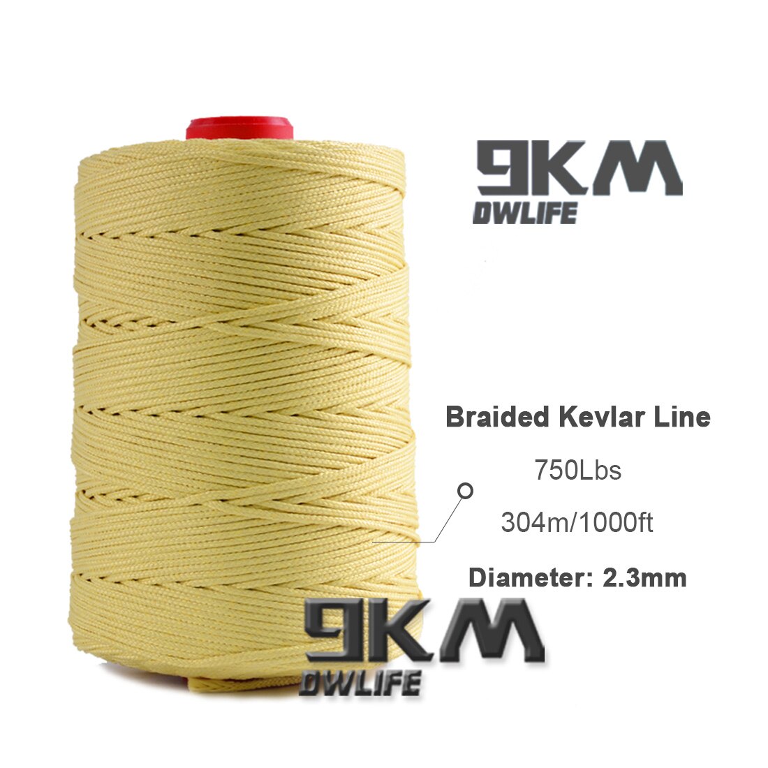 40lb-5000lb Kevlar Kite Line String for Fishing Assist Cord Kite Flying Outdoor Camping Tent Cord Low-stretch Cut-resistance