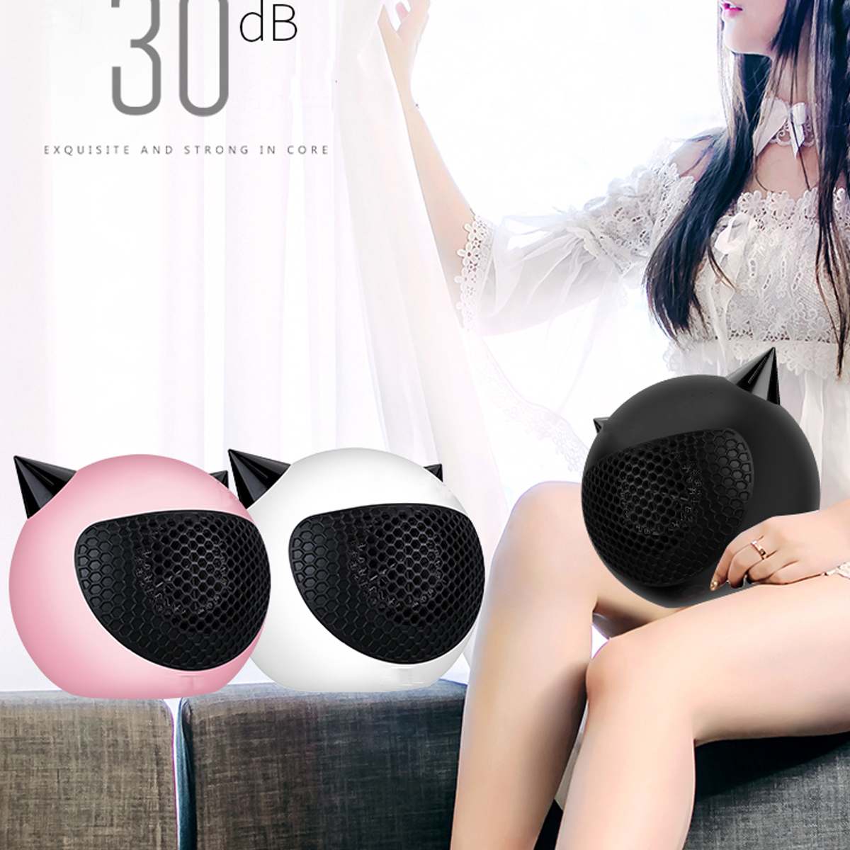 220/110V Fan Heater Mini Heater Rapids heating Cartoon Little Devil-Shaped Desktop Dormitory Radiator Foot Warmer for winter
