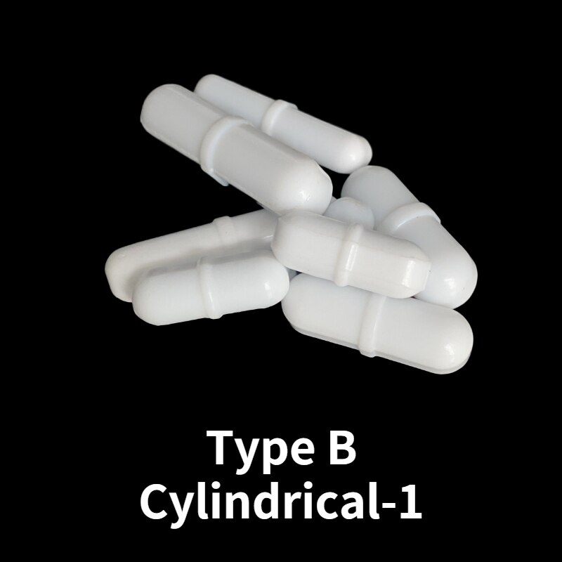 7pcs/Pack Mixed Size Stir Bar PTFE Magnetic Stir Bar Laboratory Teaching Equipment and Supplies: TypeB